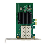 NHI350AM2 PCI-E X1 Dual-Port Gigabit Network Card I350-F2 Fiber Optic Network Card Green