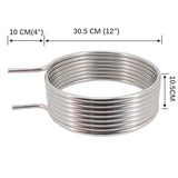 1.5"Tri-Clap 25ft Heat Exchange Recirculating Mash System(HERMS) Coil 10"/12" Diameter 1/2"OD Tubing  Homebrew  Wort Chiller