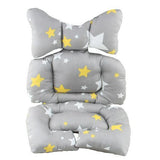 Baby Stroller Liner Car Seat Cushion Cotton Seat Pad Child Cart Mat Baby Head Body Support Pillow Summer Stroller Accessories