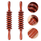 2pcs Wooden Massager Multi-Purpose Belly Massager Wooden Massage Roller Belly Massager Full Body Massage Stick Yoga Relax Rod