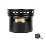 Aluminum Alloy Camping Alcohol Stoves Picnic BBQ Furnace Windproof Alcohol Stoves Outdoor Cooking Furnace Household Tea Stoves