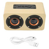 Retro Bluetooth Speaker Built in Mic Full Frequency 90Hz-20KHz Portable Wireless Speaker Supports Memory Card USB AUX MP3