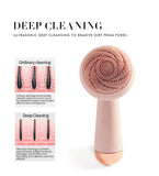 Rechargeable Face Scrubber Cleansing Brush Electric Skin Care Tools Silicone Deep Pore Washing Massage Blackhead Remover