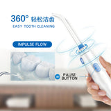 Waterpulse V300G Oral Irrigator 5pcs Tips Dental electric Water Flosser 800ml Oral Hygiene Dental Flosser Water Flossing V300