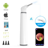 2 PCS WIFI Visual Digital Otoscope Ear Endoscope Camera Medical Ear Wax Cleaner Camera for Ears Nose Dental Support IOS Android