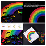 Wooden Puzzles Rainbow Cat Building Blocks Puzzle For Kids Adults