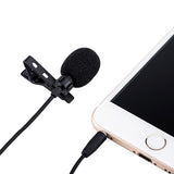 Clip-on Lavalier Mic Portable Condenser Microphone, 1.45m, Corded Microphone, For Phone And Laptop