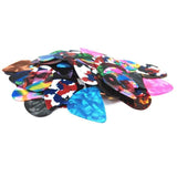 60Pcs Guitar Picks,0.46mm, 0.71mm, 0.96mm with 6Pcs Guitar String Tuning Key Pegs/Machine Head Knobs for Left and Right