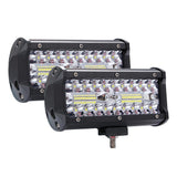 1/2pcs 400W Work Lights LED 7inch High Bright Bar Driving Lamp 3 Rows 40000LM 6000K Working Light for SUV ATV Truck DC 9-30V
