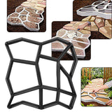Garden Walk Pavement Mold DIY Manually Paving Cement Brick Stone Road Concrete Molds Path Maker Reusable DIY Manually Paving