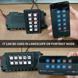 10P Touch Screen Control Switch Panel w/Backlight APP Control IP67 for Car