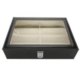 8 Grids Sunlasses Glasses Jewelry Nail Display Storage Case Glasses Storage Box Holder PU Leather Showing Shelf