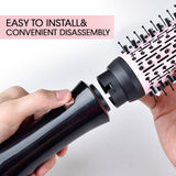 Hot Cold Wind Hair Straightening Comb Set 7 in 1 Kit Hair Dryer Brush Multifunctional Curling Straightening Curling Iron Comb