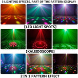 Stage Light Party DJ Music Activated Strobe Effect Mini Disco Lights Dance Party Show Wedding Birthday Karaoke Projection Lam