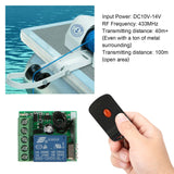 Smart Home 433Mhz DC 12V 1CH Wireless Remote Switch Relay Receiver Transmitter Remote Control Switch Module and RF Transmitter