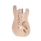Muslady ST01-DT Unfinished Electric Guitar Body Handcrafted DIY Guitar Body Basswood Barrel Replacement Guitar Accessories NEW