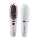 Electric Beard Hair Straightener Comb PTC Ceramic Heated Brushe LCD 360° Rotation Negative Ion Comb Brush 5 Levels Temperature