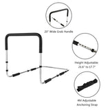 Height Adjustable Hand Bed Rail for Elderly Senior with Anchor Strap Iron Plating Bed Assist Bar Handle Safety Hand Rail