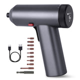 200RPM 3.6V Cordless Rechargeable Electric Screwdriver 2000mAh 6N.m Adjustable Portable Mini Electric Screwdriver Set LED Screen