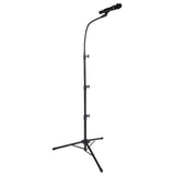 1 Set Height-Adjustable Microphone Stand, Stage Hosting Microphone Stand, Floor Tripod Gooseneck Microphone Stand