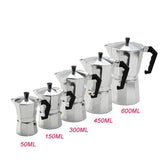 Coffee Maker Aluminum Mocha Espresso Percolator Pot Coffee Maker Moka Pot 1cup/3cup/6cup/9cup/12cup Stovetop Coffee Maker