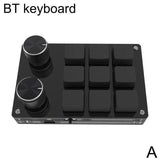 Bluetooth USB Custom 9 Keys 12 Keys Keyboard Volume Knob Programming Macro Gaming Photoshop Keypad Mechanical Keyboard