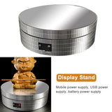 Multifunction Automatic Electric Platform Rotating Display Stand Universal Motorized Turntable ABS Jewelry 360 Degree Revolving