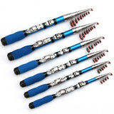 Fishing Rod Super Hard Mini Fishing Rod 1m-2.1m FRP Ice Fishing Rod Rivers And Lakes Fishing Equipment Portable Practical Tool