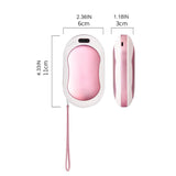 D0AD Portable Hand Warmer Mini USB Rechargeable Electric Heaters 2 in 1 Warmers for Outdoor Traveling Sports Hunting Camping