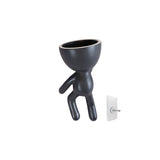 Human Shaped Gift Succulent Pot Ceramic Planter Office Craft Small Home Decor Multifunctionmu Garden Patio For Desktop Balcony