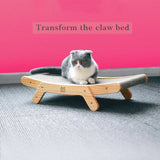 Wooden Cat Scratcher Corrugated Paper Cat Scratcher Sofa Bed 3 In 1 Pet Toys For Cats Training Grinding Claw Cat Scratch Board