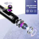 P30 Handhold Screen Endoscope Dual Lens Camera 4.3 inch Industrial Borescope 8mm 2.0mp Inspection Snake Camera 18650 Battery