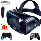 Virtual Reality 3D VR Headset Smart Glasses Helmet for Smartphones Cell Phone Mobile 7 Inches Lenses Binoculars with Controllers