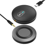USB Conference Microphone, 360° Omnidirectional Condenser Mic for PC Laptop Business Video Conference Voice Pickup