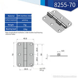 Door Connector Accessories Durable Furniture Home 4/6 Mounting Holes Stainless Steel Hinges Window Cabinet Jewelry Box