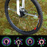 64LEDs LED Wheel Lights High Resolution Bike Spoke Wheel Light Programmable Motor RGB Display Rechargeable Bike Wheel Hub Lamp
