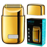 VGR washable electric shaver for men rechargeable beard electric razor bald head shaving machine wet&amp;dry lithium battery