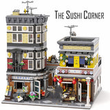 Expert Ideas Street View The Sushi Corner 89127 Moc Bricks Modular House Building Blocks Model Garden Center Emporium