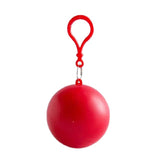Convenient Portable Rain Ponchos Ball for Adults Disposable  Thick Emergency Waterproof Raincoat Colorful Poncho with Hook