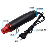 Mini 110V 220V Electric Heat Airsoft Gun Pistol Hot Air Station Gun Power High Temperature DIY Tool Blow Dryer EU US EN Plug