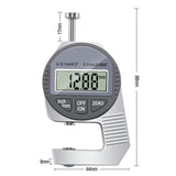 ABS + Stainless Steel Digital Thickness Gauge Inch/ Metric Thickness Measuring Tools 0-0.5 Inch Gauging Tools