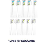 For xiaomi SOOCAS X1 X3 X5 X3U SOOCARE Sonic Electric Toothbrush Brush Head Mijia T100 Replaceable Tooth Brush Nozzles 8/10 Pcs