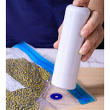 Food Vacuum Sealer Machine Set with 3 Vacuum Sealer Bags USB Rechargeable Handheld Vacuum Pump for Foodsaver