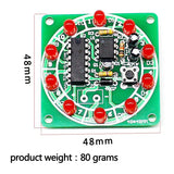 Diy electronic kit set Electronic lucky turntable Water lamp lottery Diy assembly small production competition Welding practice