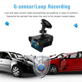 3 Inch 720P 120 Degree Full Band Mirro Car Speed Laser Police Dog Radar Detector GPS Voice Alert Safety 2 In 1 H588 Hot Sale