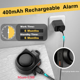 Elecpow Wireless Waterproof Bike Vibration Alarm USB Charging Remote Control Bicycle Motorcycle Electric Vehicles Alarm System
