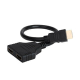 Splitter Converter 1 Input Male To 2 Output Female Port Cable Adapter Converter 1080P For Games Video Cables Accessories