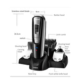 VGR all in1 rechargeable hair beard trimmer for men electirc shaver face&amp;body groomer kit washable nose ear eyebrow trimmer