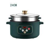 220V Household Electric Frying Pot Non-stick Inner Multi Cooker Portable Cooking Machine Easy Operation
