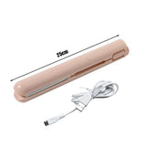 2 in 1 Mini Curling Iron Corrugate USB Electronic Splint Hair Curler Waves Flat Iron Straightening Clip Hairdressing Styling Too